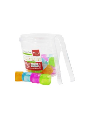 BALDE DE GELO COM PEGADOR E GELO ECOLÓGICO 500ML