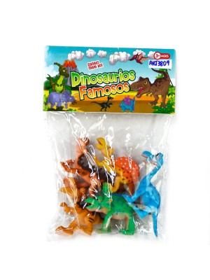 KIT DINOSSAUROS ANIMAIS JURÁSSICOS 5 PEÇAS