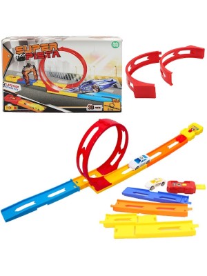 SUPER PISTA DE CARRO MONTÁVEL 360º LANÇADOR AUTOMÁTICO