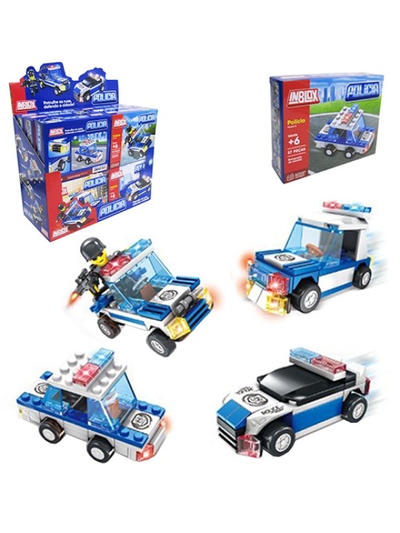 BRINQUEDO DE MONTAR MISSÃO DE RESGATE INBLOX POLÍCIA