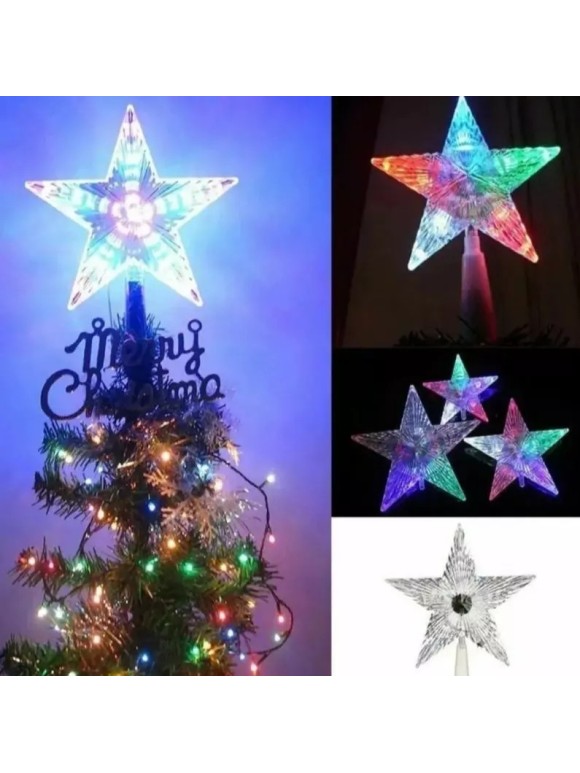 ESTRELA DE NATAL PONTEIRA LED 18CM BIVOLT